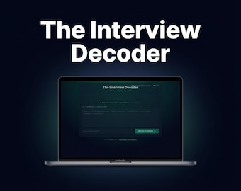 AI Interview Question Predictor, Job Description Analyzer, Answer Framework Generator, Prep Tool, Career Coach