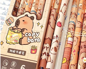 Kawaii Capybara Gel Pens