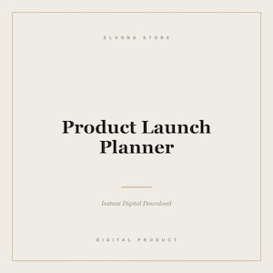 Product Launch Planner | Editable Canva Digital Download | Complete Business Timeline & Checklist | Instant Access