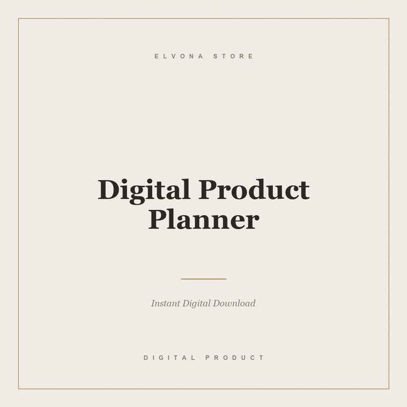 Digital Product Planner | Editable Canva Template | Organize Launches ...