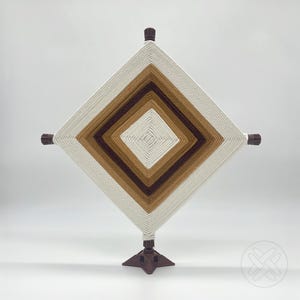 DIY Macrame Wall Art Kit Beginner Weaving Craft String Fiber Project Boho Home Decor Gift for Women Housewarming Present