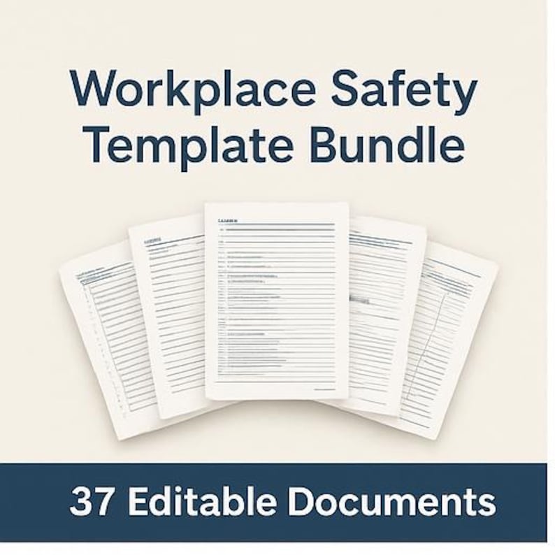 Complete Workplace Safety Template Bundle | 37 Editable Forms ...
