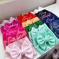 Baby Bow Headwrap: Soft Stretchy Newborn-Toddler Headband
