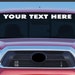 Sticker Connection | Custom Windshield Banner | Your Text Here - Select ...