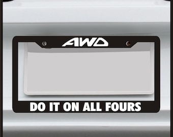 Funny subaru license plate frames deals