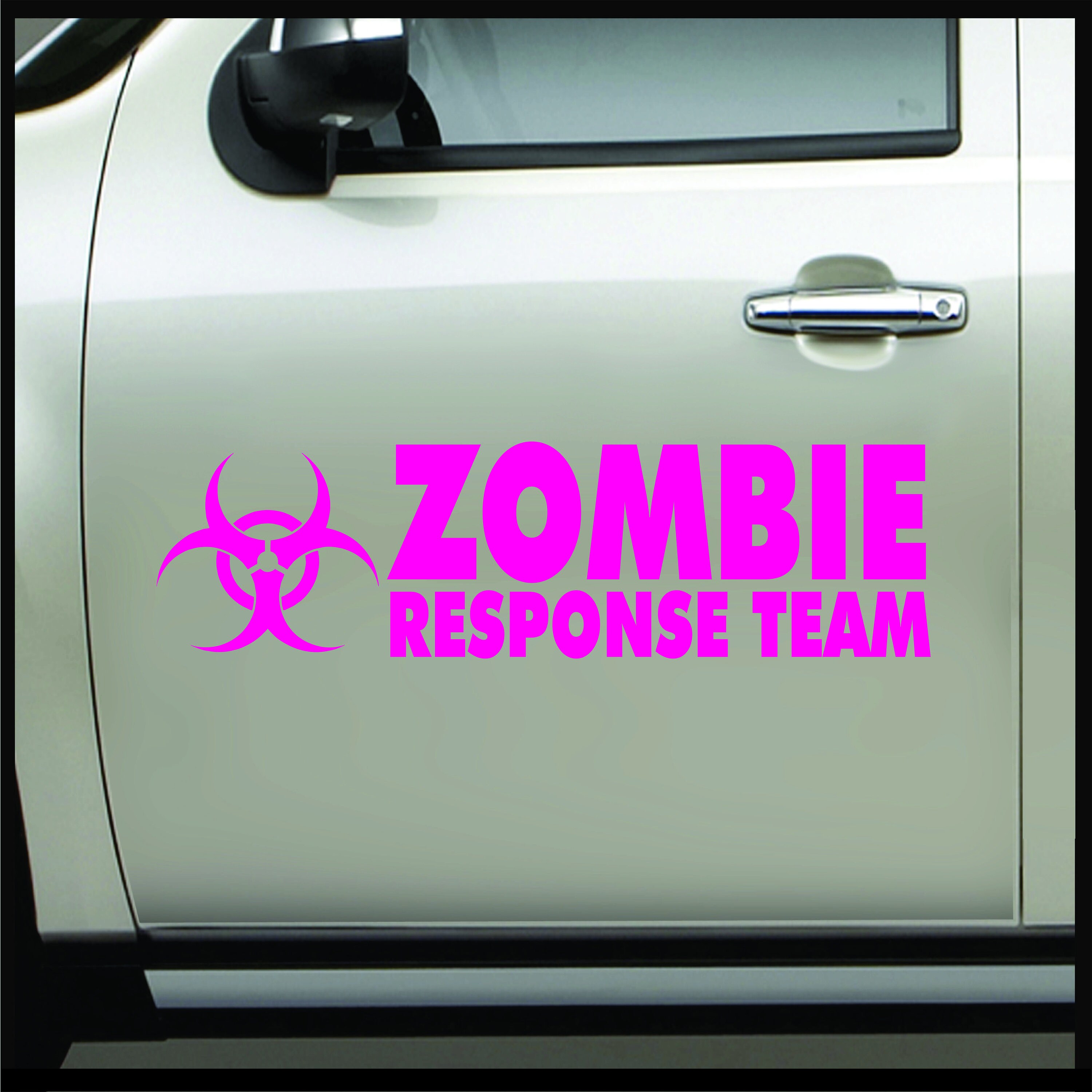 Zombie Outbreak Response Team sticker walking dead jeep car wrangler Apocalypse 
