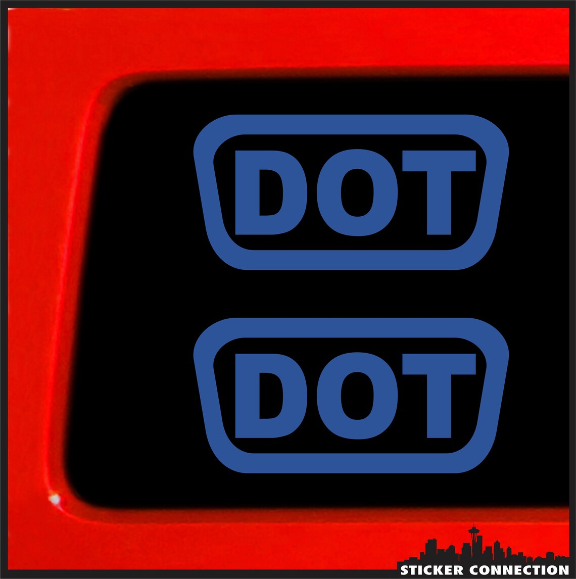 2 DOT Helmet Decals Sticker Pack Set Free Shipping Motorcycle Etsy