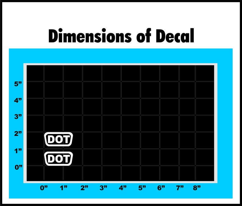 2 DOT Helmet Decals Sticker Pack Set Free Shipping Motorcycle Etsy