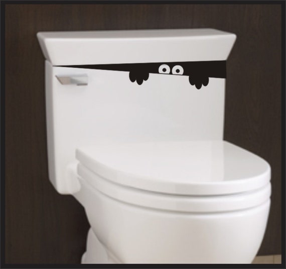Sticker Toilettes - Décoration murale - Sticker WC - Textes anglais  toilette