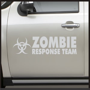 Gorilla Sticker Zombie Hunter Walking Dead Apocalypse Response Team Decal – JDM Style Car Window Graphic