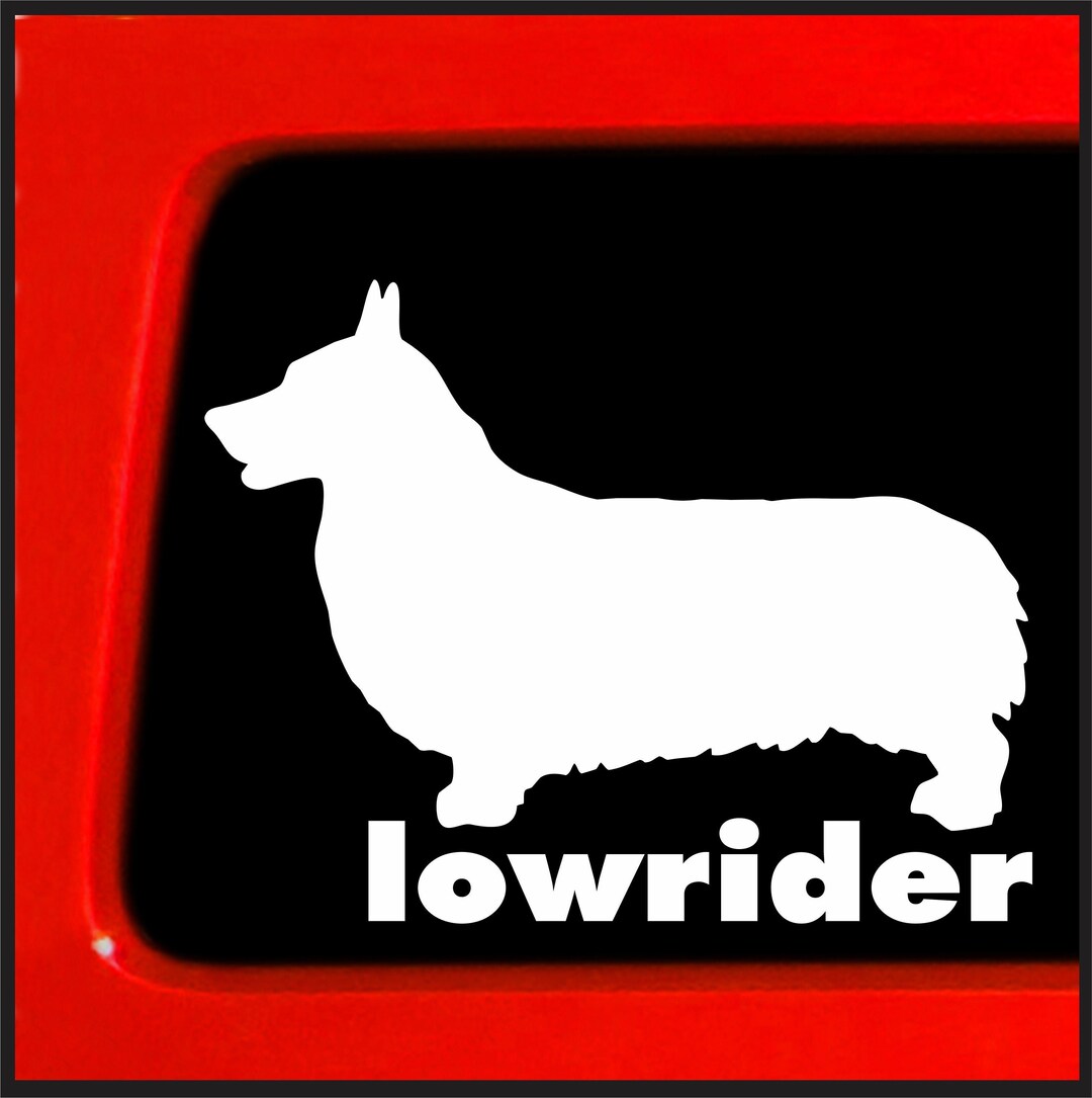 Corgi Lowrider Sticker | Bumper Sticker Decal for Car, Truck, Window ...