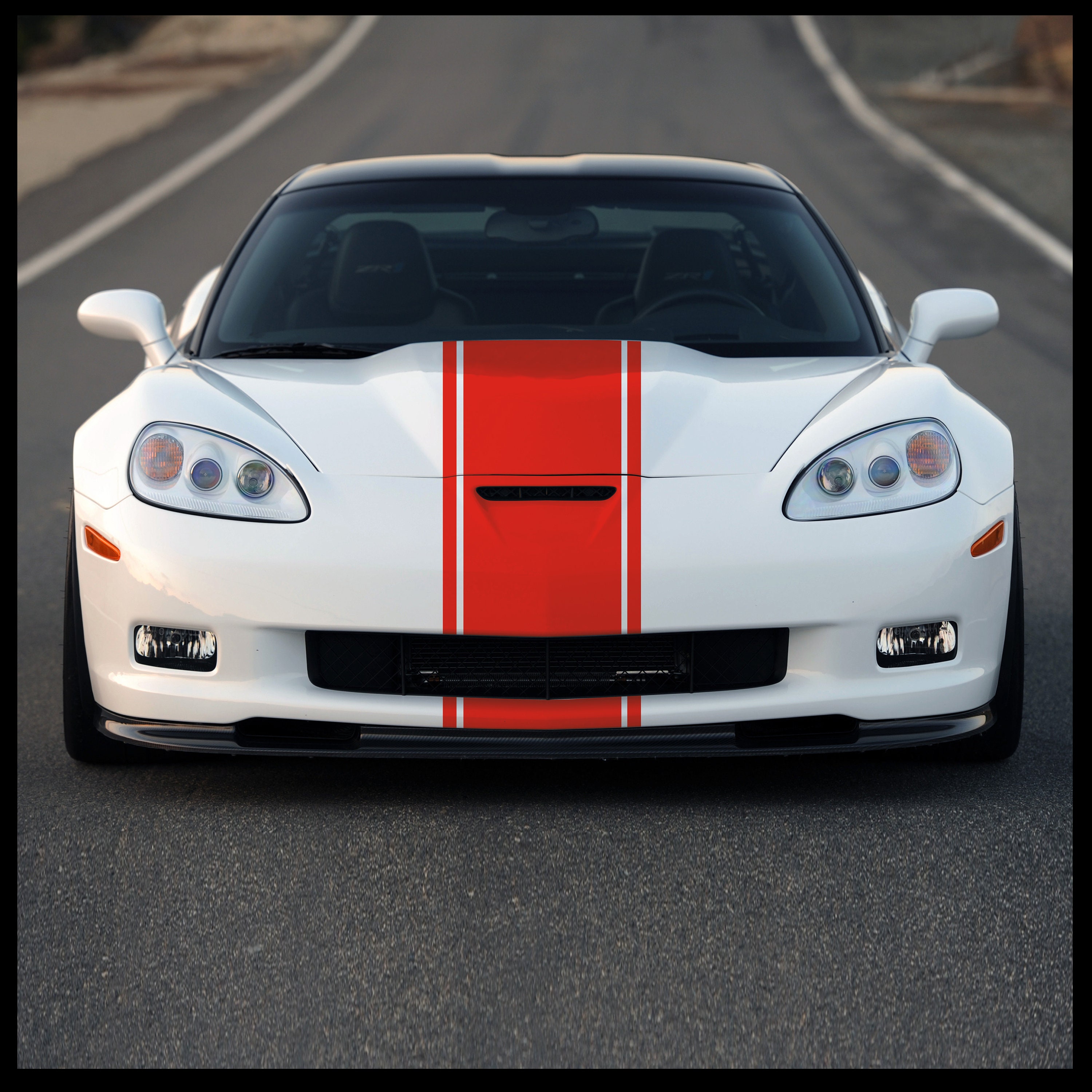 Pair Sports Racing Stripe Vinyl Graphic Decals Car Suv Body Side Decals Stickers