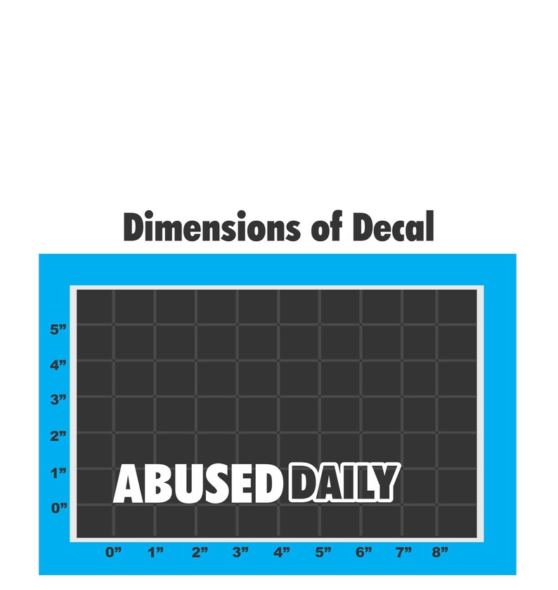 Sticker Conection | Abused Daily - Funny Bumper Sticker for Car, Truck ...