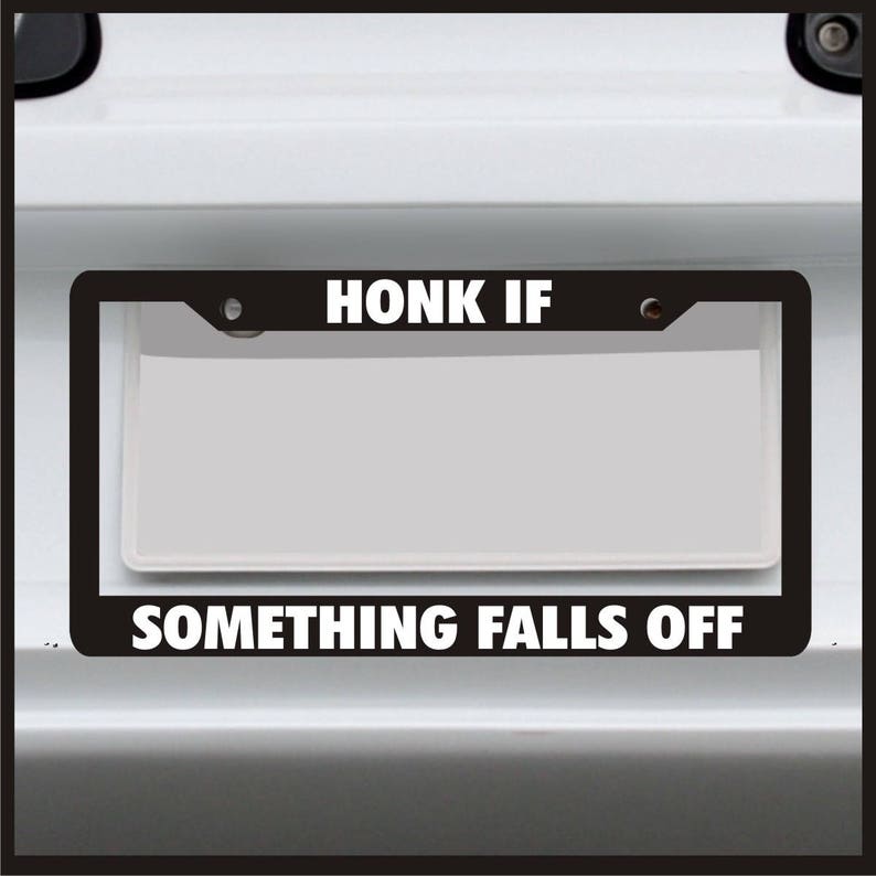 HONK IF YOU LOVE BIGFOOT License Plate Frame