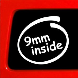 9mm inside - Funny Sticker for Car, Truck, Laptop - JDM Bumper Sticker Funny Decal