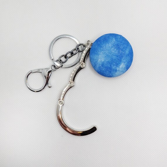 Handbag Hook Key Ring and Bag Charm Purse Hook Hanger Key Chain Bag Hook Folding Purse Hanger in Blue Etsy UK