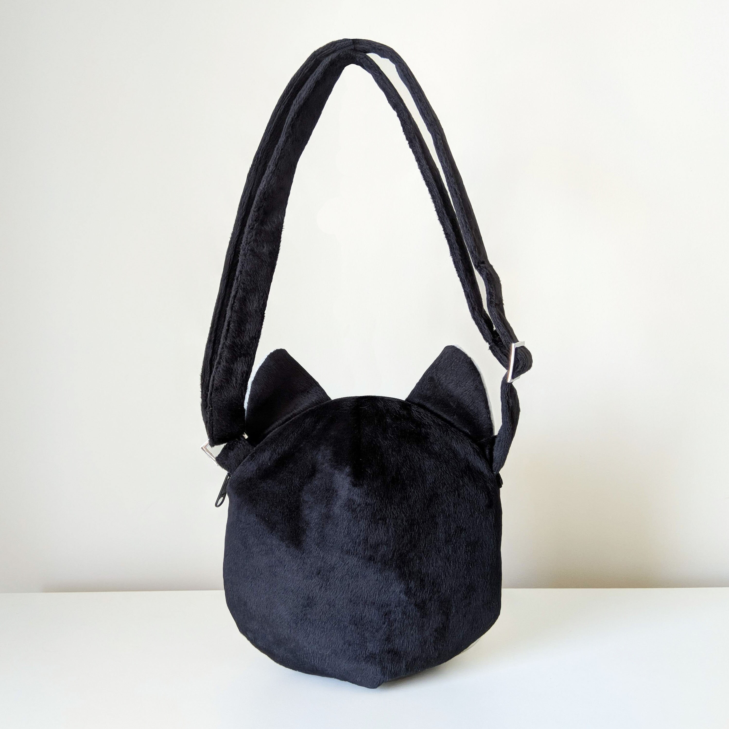 Sac A Bandouliere En Forme De Chat Avec Poches Et Sangle Etsy France