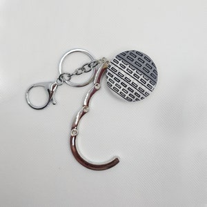 Porte-clés crochet pour sac à main et breloque pour sac, porte-clés crochet pour sac à main, crochet pour sac, cintre pour sac à main pliant en noir, gris, blanc
