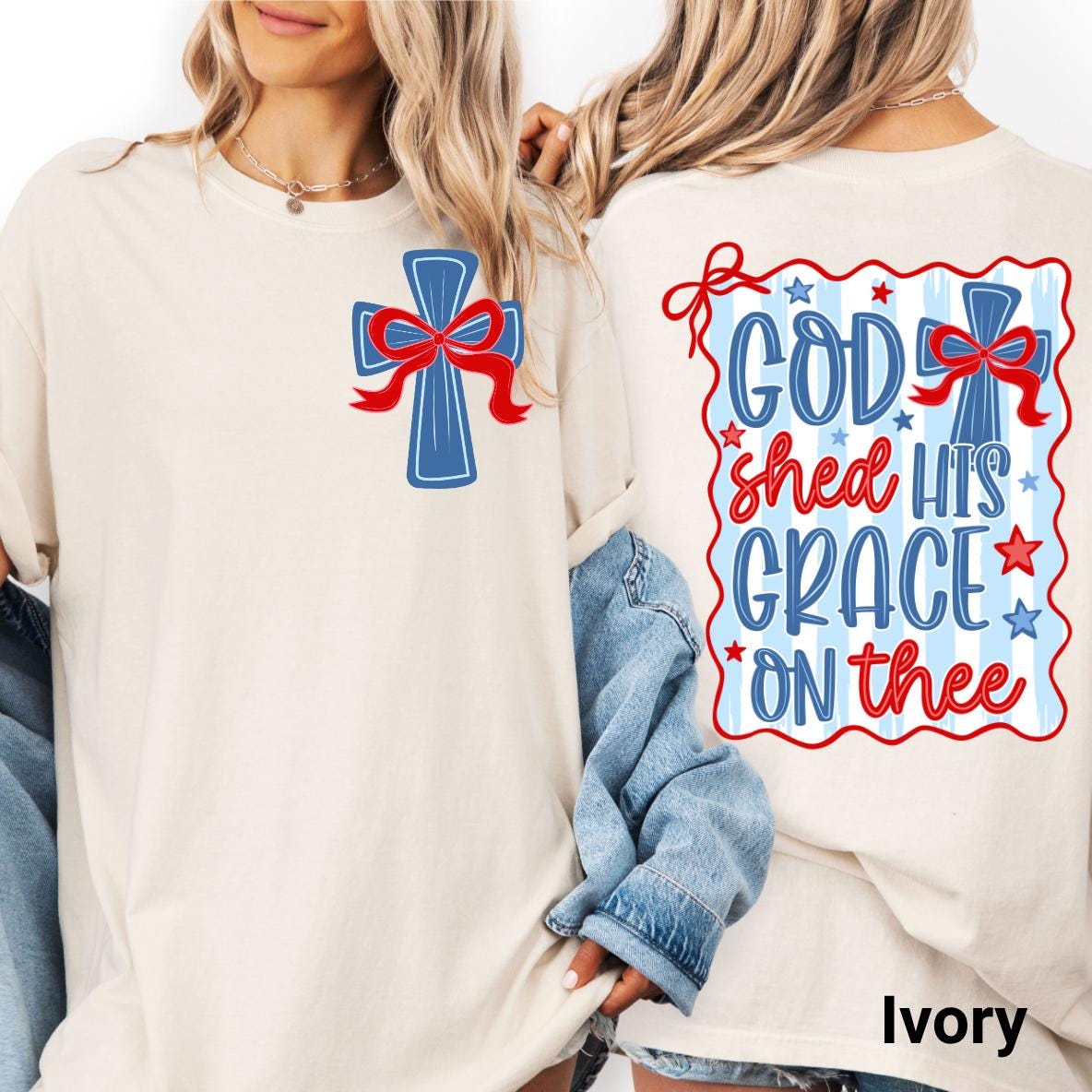 Discover America 250th Anniversary Double Sided T-Shirt, Patriotic 4th of July Independence Day Tee