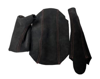 Suede Armrest Cover Set - Porsche Boxster/911 (Custom Stitching)