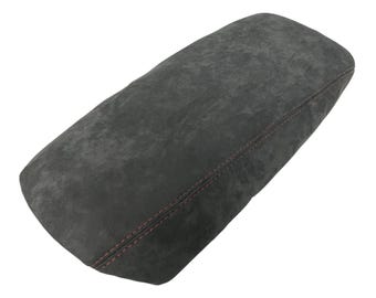 For Corvette C6 9002 Charcoal Black Alcantara Slip On Console Cover Custom Stitch