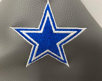 Mustang manual Shift Boot With Dallas Cowboy Star Embroidery Blue stitch 05 - 09