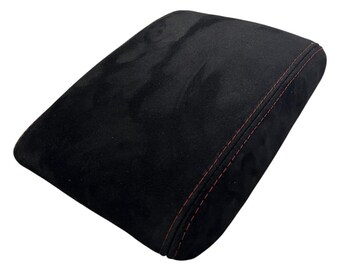 For 2008-2014 Subaru Impreza Center Console Armrest Cover Genuine Suede Custom stitch