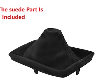 Black Suede Shift Boot, Custom Stitching for Corvette C7 (Manual)