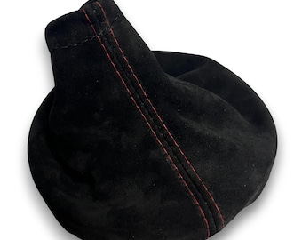 For 2015–2021 Subaru WRX STI Genuine Cow Hide Suede Shift Boot Custom Stitching