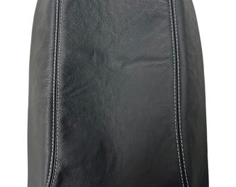 For Ford F150 Raptor 2009-2014 Gray Stitch Console Armrest Genuine Leather Cover