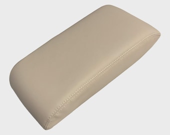 Subaru Legacy Outback Center Console Armrest Cover: Parchment Tan Synthetic Leather (2015-2019)