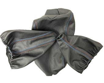BMW E46 Italian Leather Armrest & Boot Set | M-Sport Tri-Color Stitching
