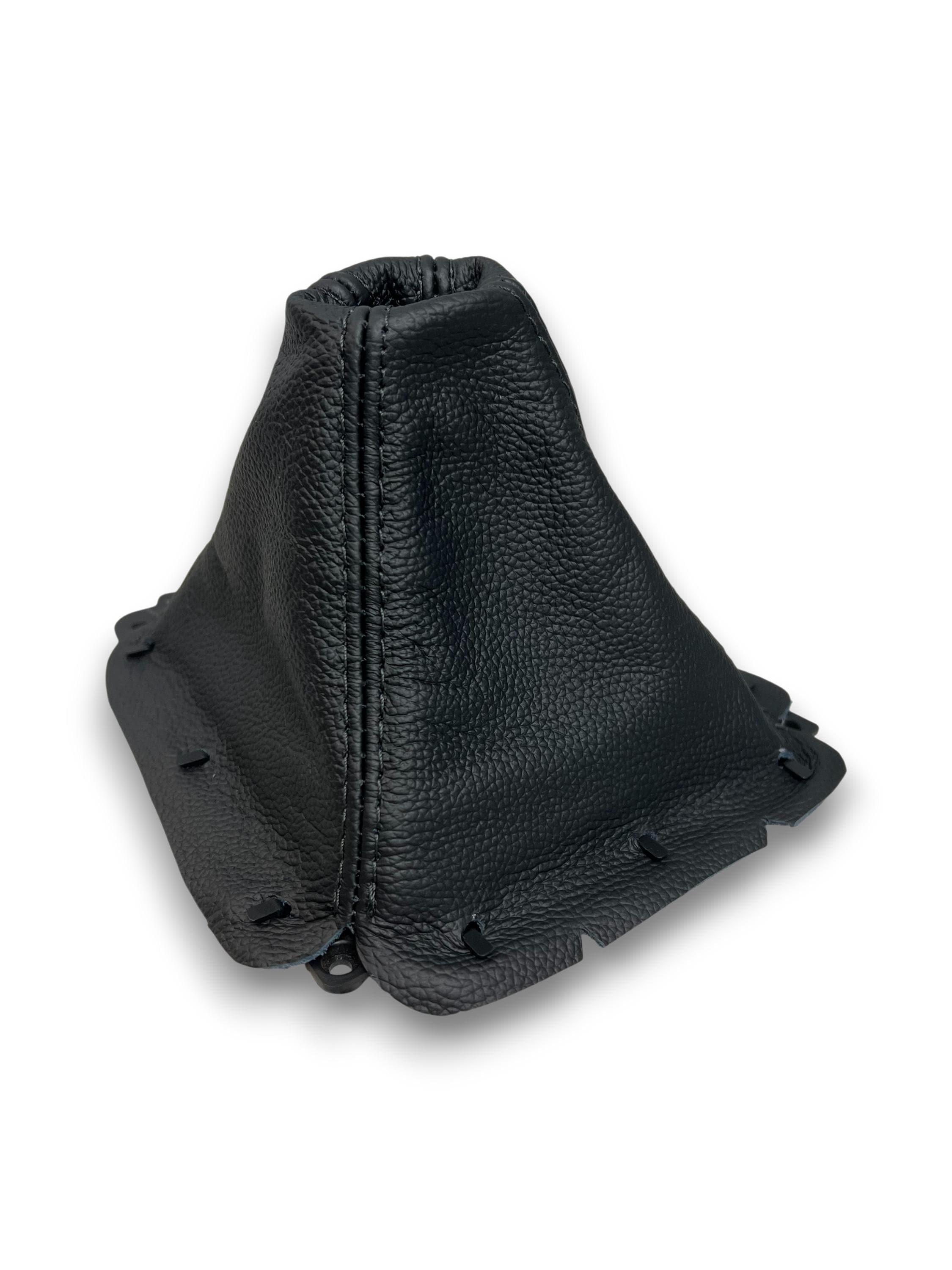 thumbnail image 2 of Black Leather Gear Boot Gaiter For Mazda MX-5 Miata Roadster NA 1989-1998 – Manual Stitched 2 of 2