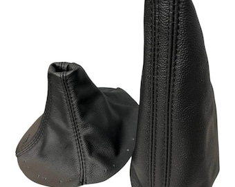 1992-2002 For Mazda Rx7 FD RX-7 Shift and Ebrake Boot Black Leather & Custom Stitching