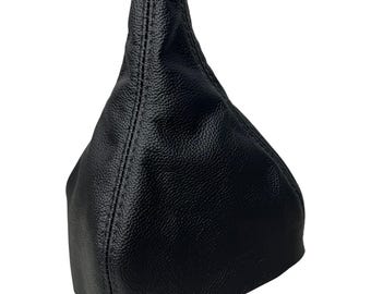Camaro Z28 Base RS Real Leather Shift Boot – Black with Custom Stitching, 1993-1997 Manual