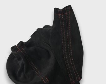 Echte Suede Shift Ebrake Boot Cover für 2015–2021 Subaru WRX STI mit benutzerdefinierten Nähten