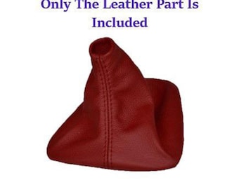 For BMW E46 36 3 Series 1991-2005 Red Leather Manual Shift Boot No Frame