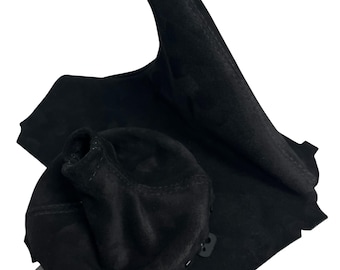 For Subaru BRZ SFR-S GT86 Manual Shift E-Brake Boot Black Suede