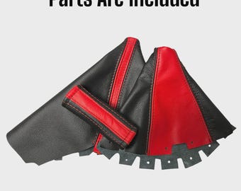 Für Subaru Impereza2008-2016 Schwarz und Torch Red Shift E-Brakemanschettenmanschette