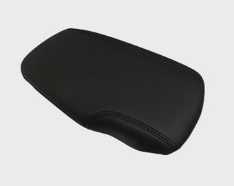 For Corvette C6 2005 - 2013  Real Black Leather Custom Slip Over Console Cover