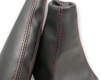 Vinyl Shift E-Brake Boot Set for Mitsubishi 3000GT, Dodge Stealth (Custom Stitching)