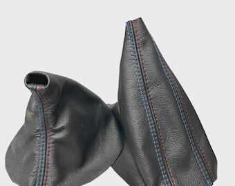 For BMW Z3 M3 Coupe E46 1995-2006 M/Stitch Leather Shift & Handbrake Boot