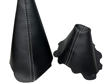 For 2016 -2025 Mazda Mx5 mx-5 ND Shift E-brake boot Custom Stitching Carbon Fiber