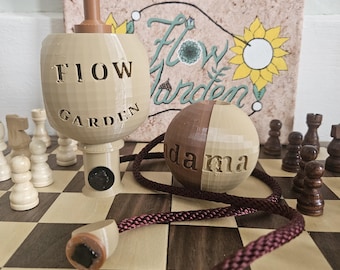 Kendama Poi Set: Skill Toy Blend