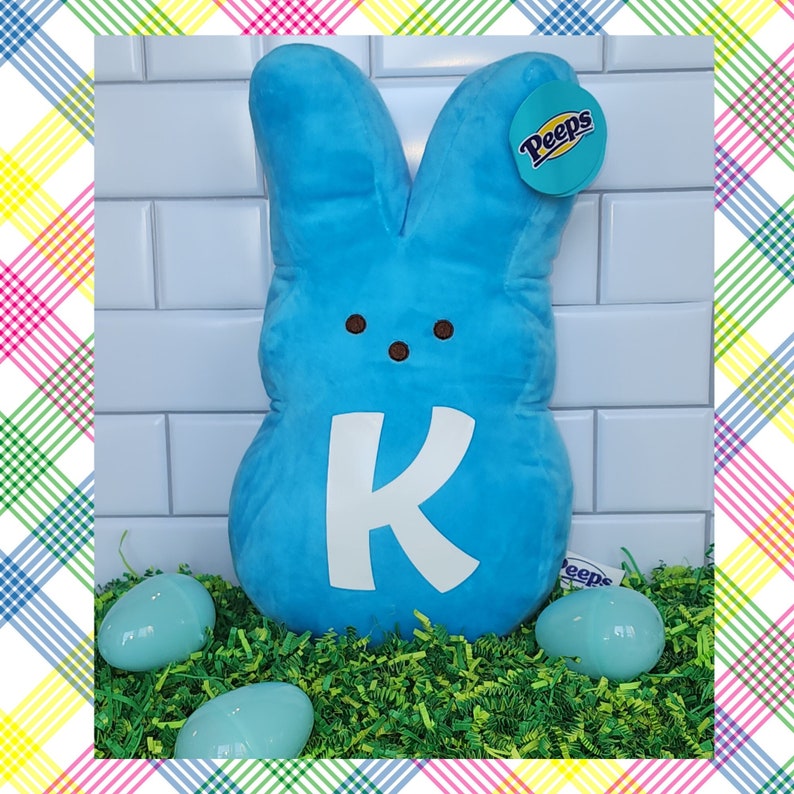 Large 15 Personalized Easter Peeps Plush/ Easter Basket Filler/ Bunny