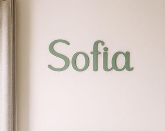 Letrero personalizado con nombre – Decoración impresa en 3D para habitación infantil y guardería