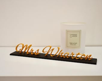 Placa de escritorio personalizada – Letrero impreso en 3D a medida para oficina y hogar