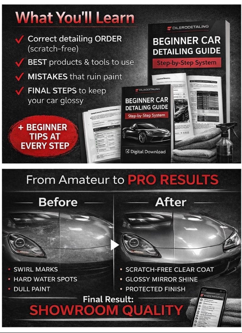 How to Wash & Detail Your Car Without Scratches| Beginner Detailing ...
