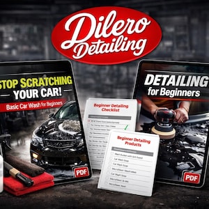 How to Wash & Detail Your Car Without Scratches| Beginner Detailing Guide Bundle PDF| Step-by-Step