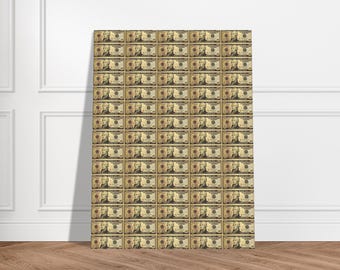 Póster de billete de 10 dólares / Arte mural de dinero en efectivo / Impresión de dinero de lujo / Póster de billete de dólar / Decoración de habitación Hypebeast / Arte mural de estética lujosa